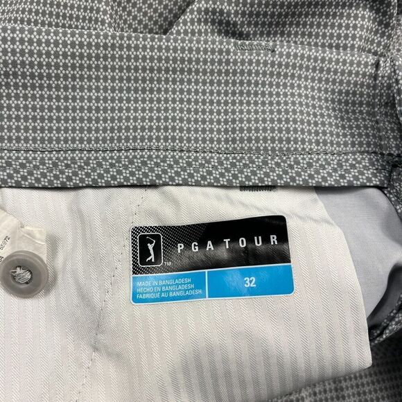 PGA Tour Mens Performance Golf Shorts Printed Moisture Wicking Pockets Size 32 - Picture 7 of 10